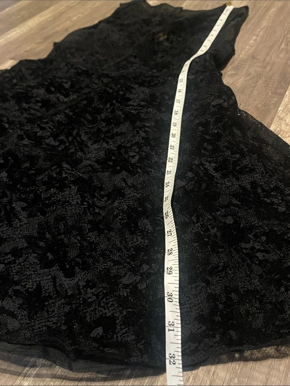 Alice + Olivia Black Lace Backless Fit-and-Flare Dress
